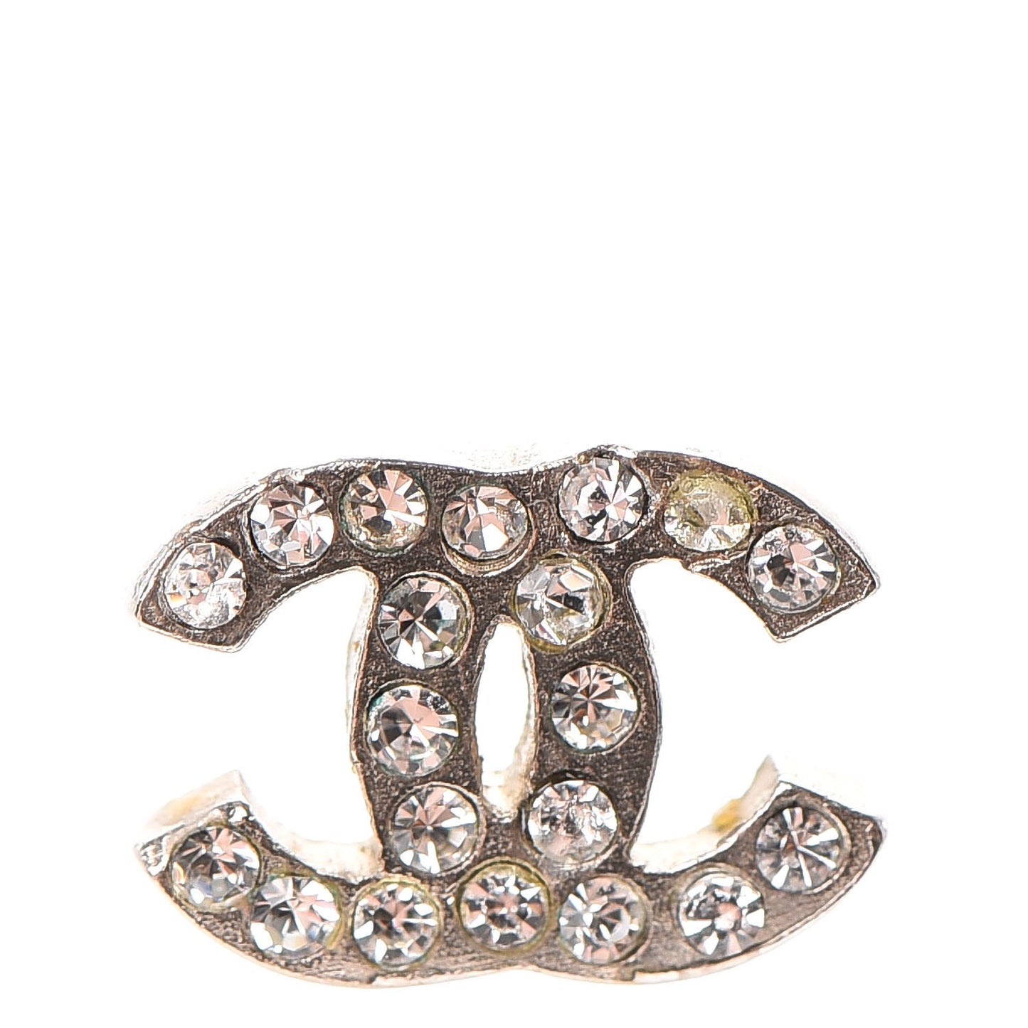 Crystal Mini Timeless CC Earrings Silver