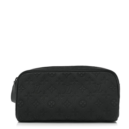 Louis Vuitton Taurillon Monogram Dopp Kit Toilet Pouch Black 1 of 8