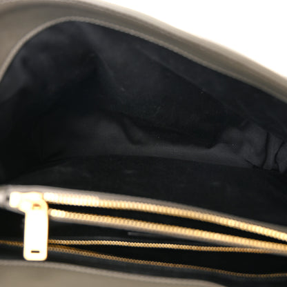 Saint Laurent Calfskin Y Quilted Monogram Medium Loulou Chain Satchel Storm 5 of 10