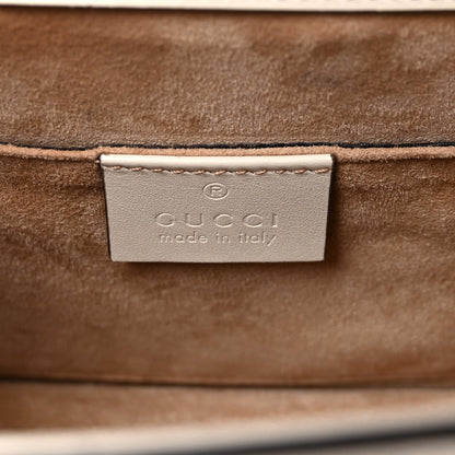 Gucci Calfskin Mini Sylvie Top Handle Bag White 6 of 10