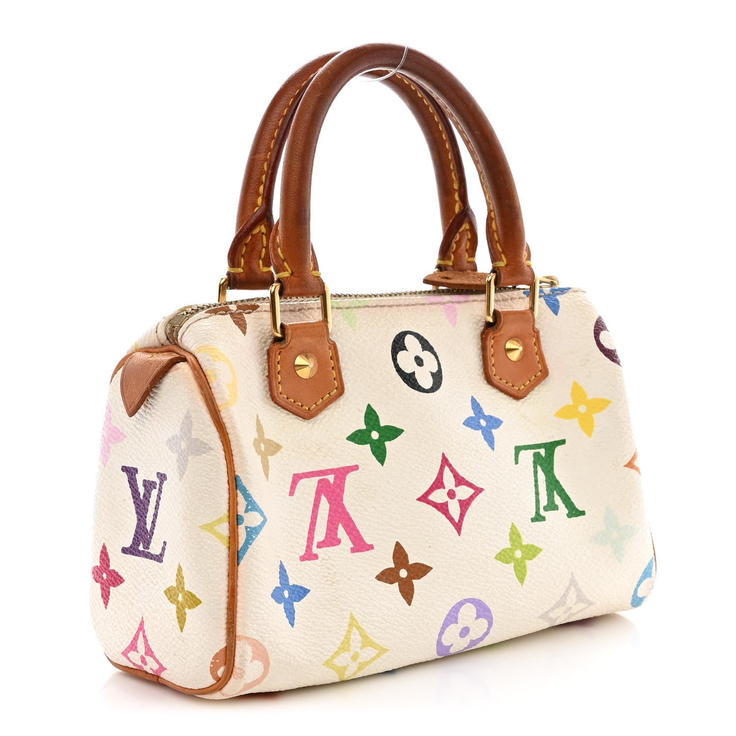 Louis Vuitton Monogram Multicolor Mini Sac HL Speedy White 3 of 12