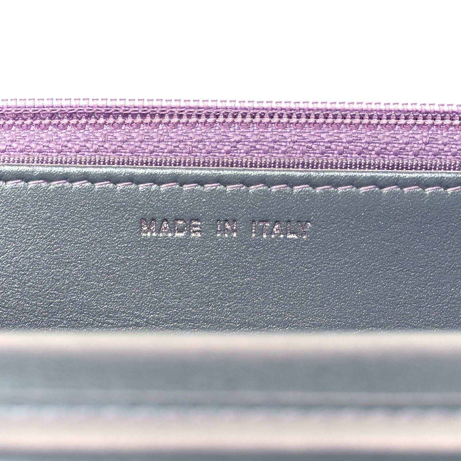 Chanel Iridescent Lambskin Quilted Reissue Wallet On Chain WOC Light Purple 7 of 11