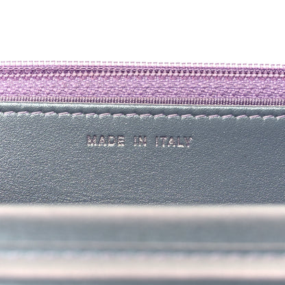 Chanel Iridescent Lambskin Quilted Reissue Wallet On Chain WOC Light Purple 7 of 11