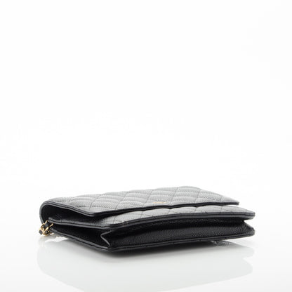 Chanel Caviar Quilted Wallet On Chain WOC Black 4 of 8