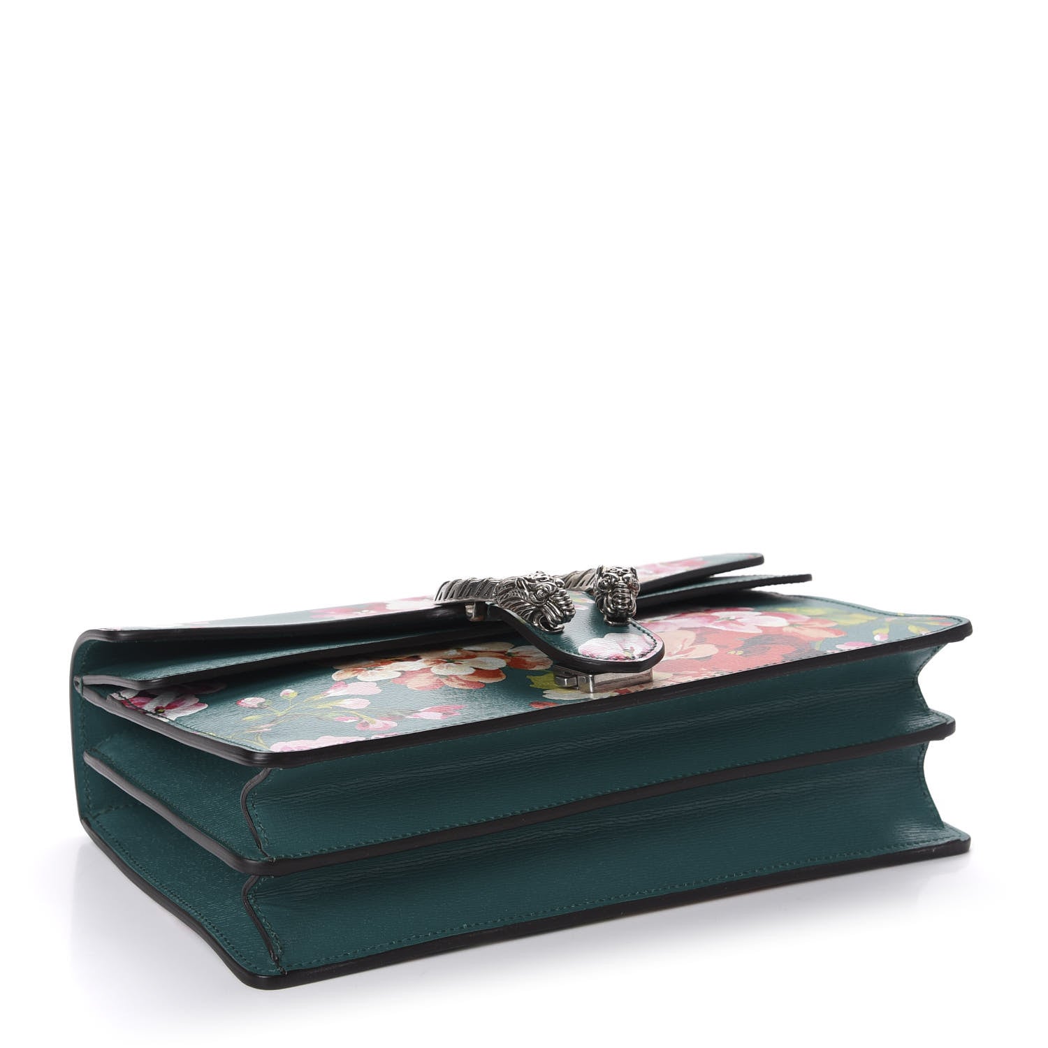 Gucci Calfskin Blooms Print Small Dionysus Shoulder Bag Bright Emerald Multicolor 3 of 9