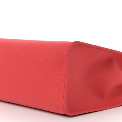 Hermes Vache Hunter Toile Herbag Zip 31 PM Rouge Tomate Natural 11 of 11