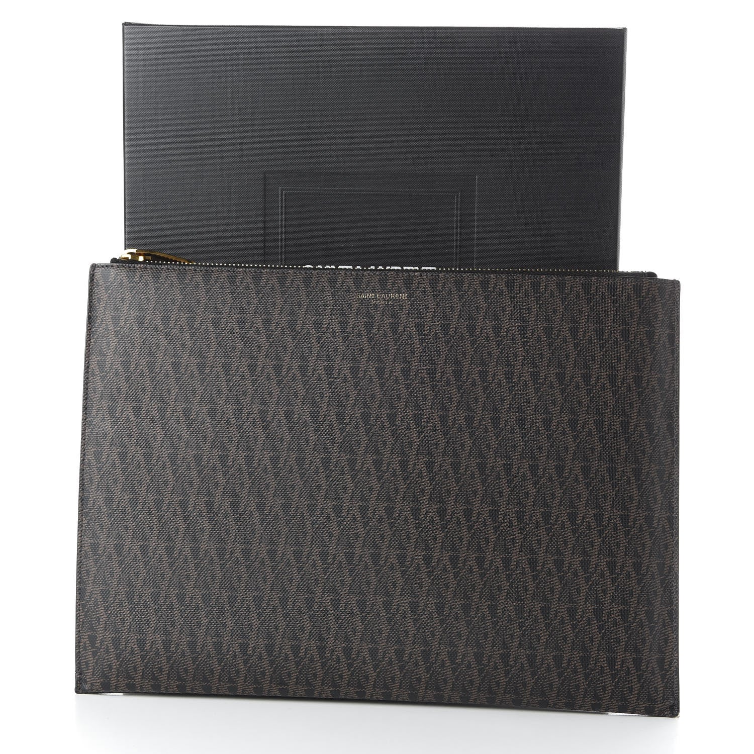 Saint Laurent Toile Classic Monogram iPad Holder 8 of 8