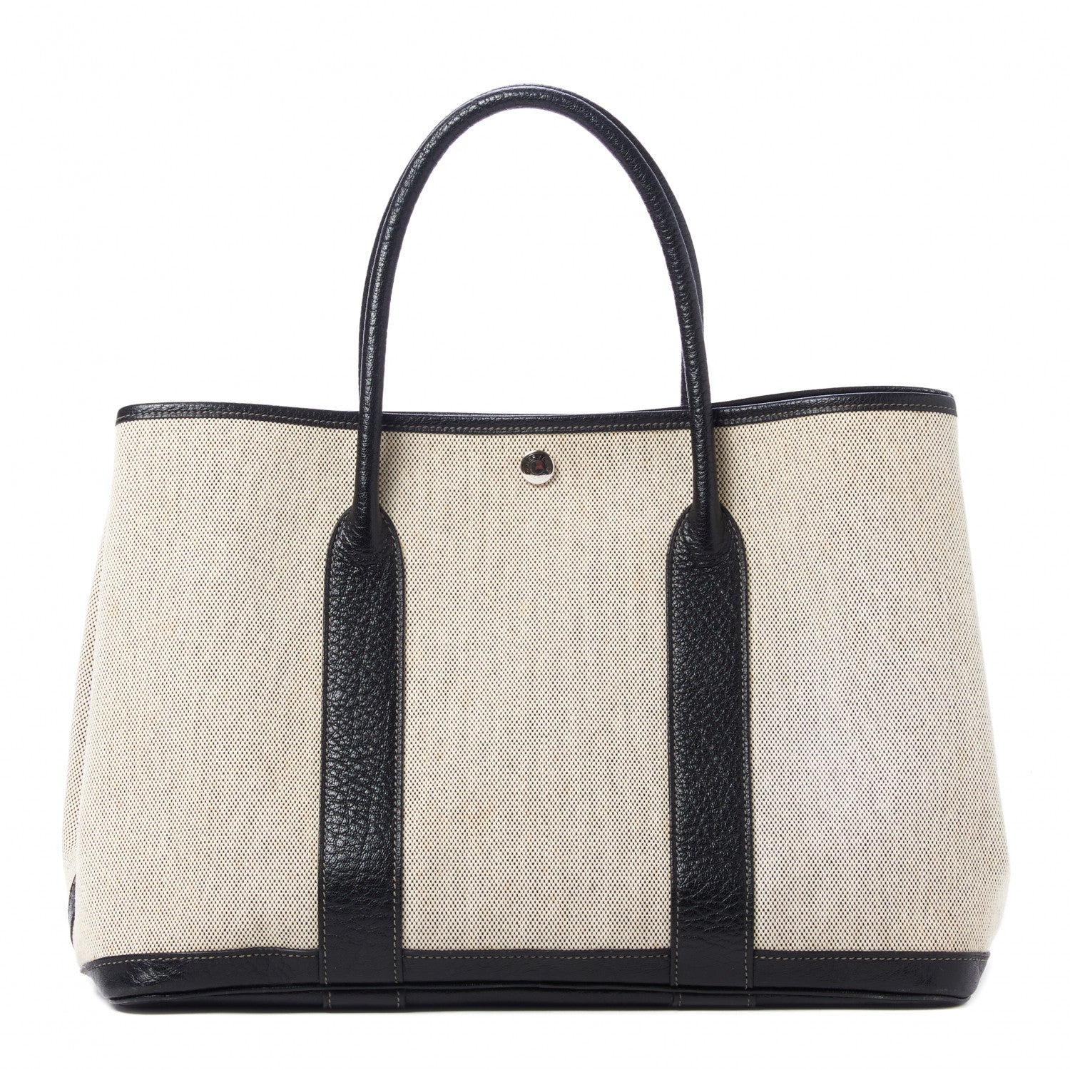 Hermes Toile Buffle Skipper Garden Party 36 MM Tote Black 1 of 9