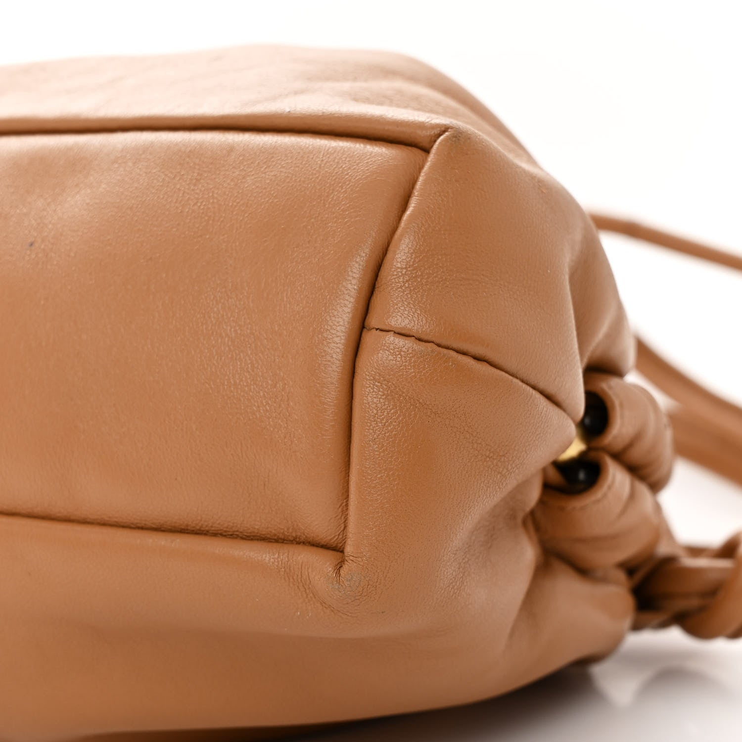 Mansur Gavriel Lambskin Cloud Mini Clutch Caramel 9 of 13