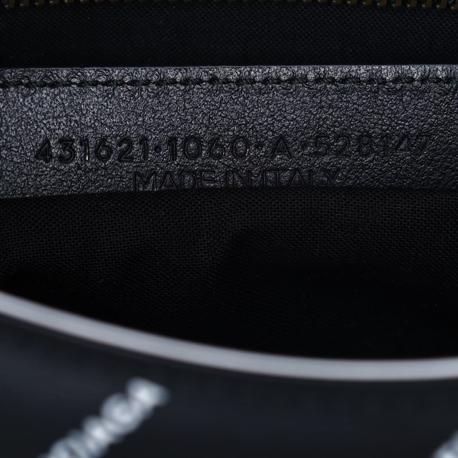 Balenciaga Veau Allover Logo Classic Hardware S City Black White 6 of 9