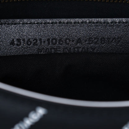 Balenciaga Veau Allover Logo Classic Hardware S City Black White 6 of 9