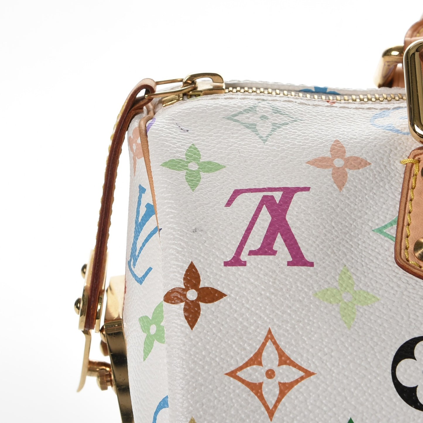 Monogram Multicolor Speedy 30 White