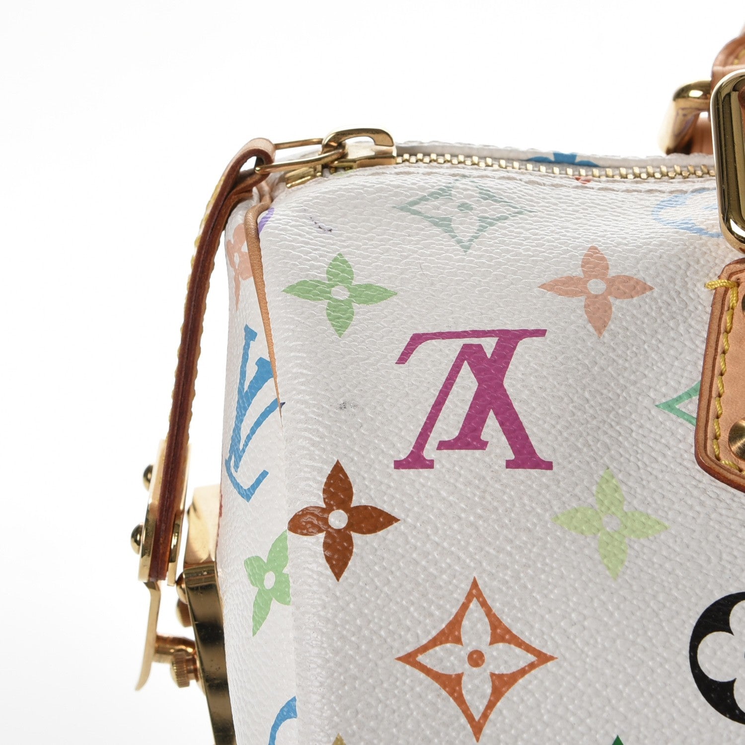 Louis Vuitton Monogram Multicolor Speedy 30 White 8 of 10