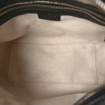 Gucci Piuma Calfskin Jumbo GG Embossed Medium Messenger Bag Black 5 of 10