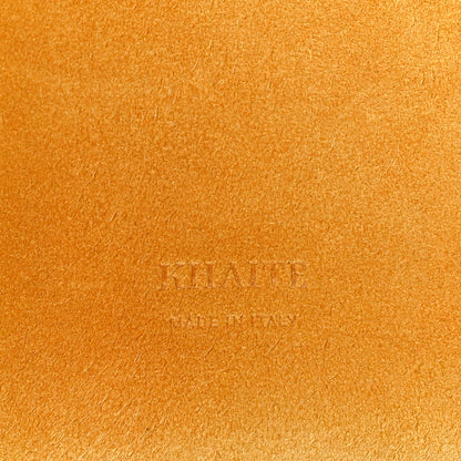 Khaite Suede Calfskin Medium Lotus Tote Mustard 6 of 9