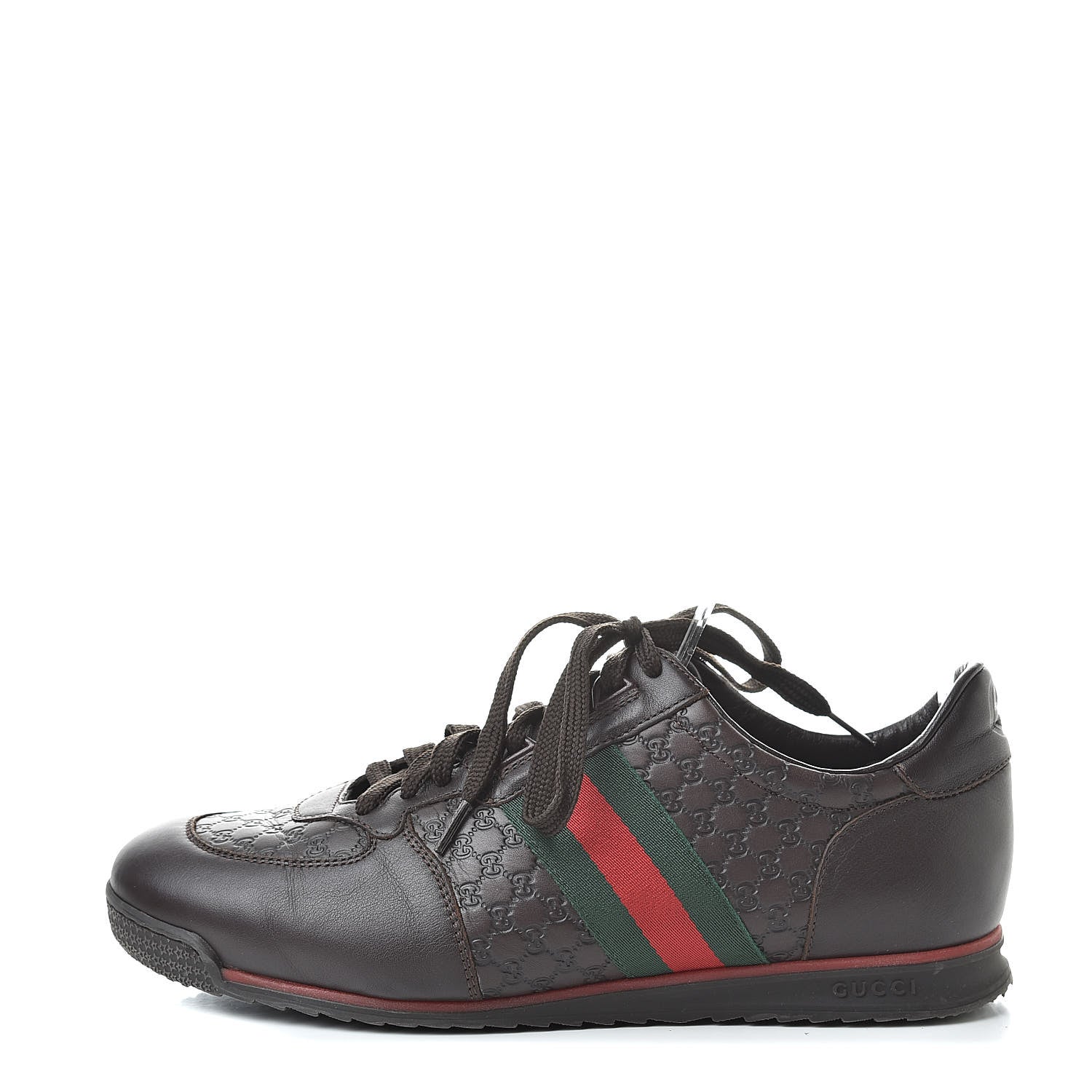 Gucci Guccissima Web Mens Sneakers 8.5 Brown 1 of 11