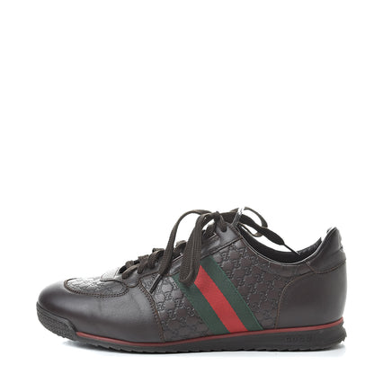 Gucci Guccissima Web Mens Sneakers 8.5 Brown 1 of 11