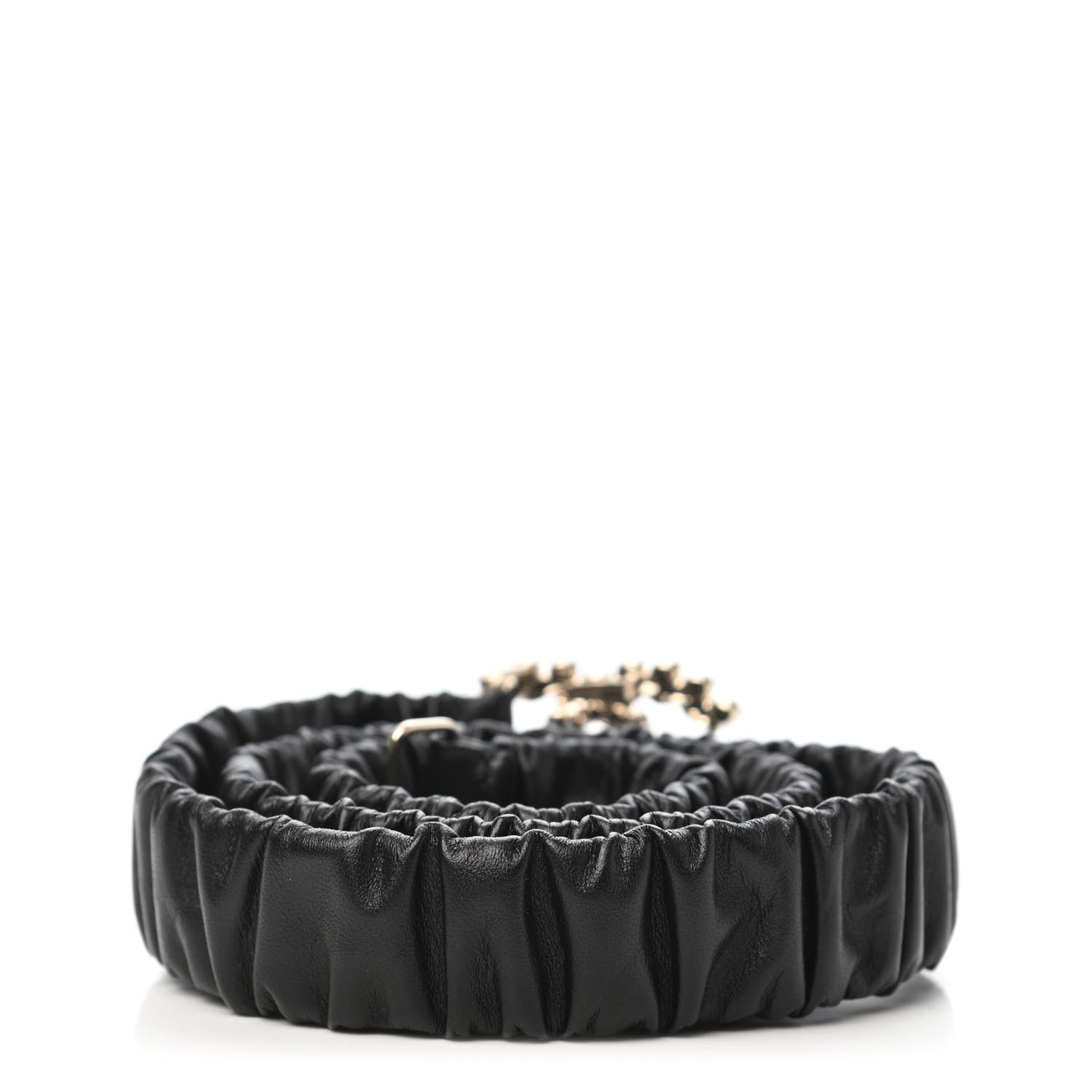 Chanel Calfskin Crystal CC Belt 85 34 Black 2 of 3
