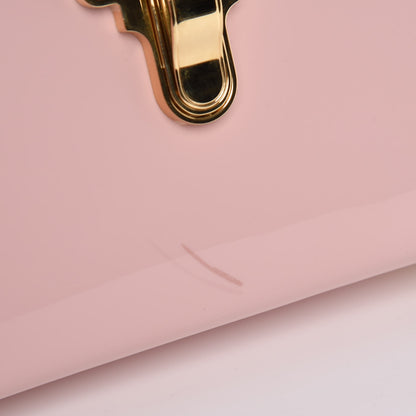 Louis Vuitton Patent Calfskin Monogram Cherrywood PM Rose Ballerine 8 of 8