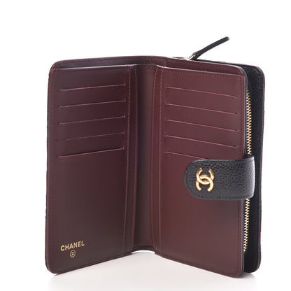 Chanel Caviar Quilted Zipped Pocket Wallet Black 5 of 10