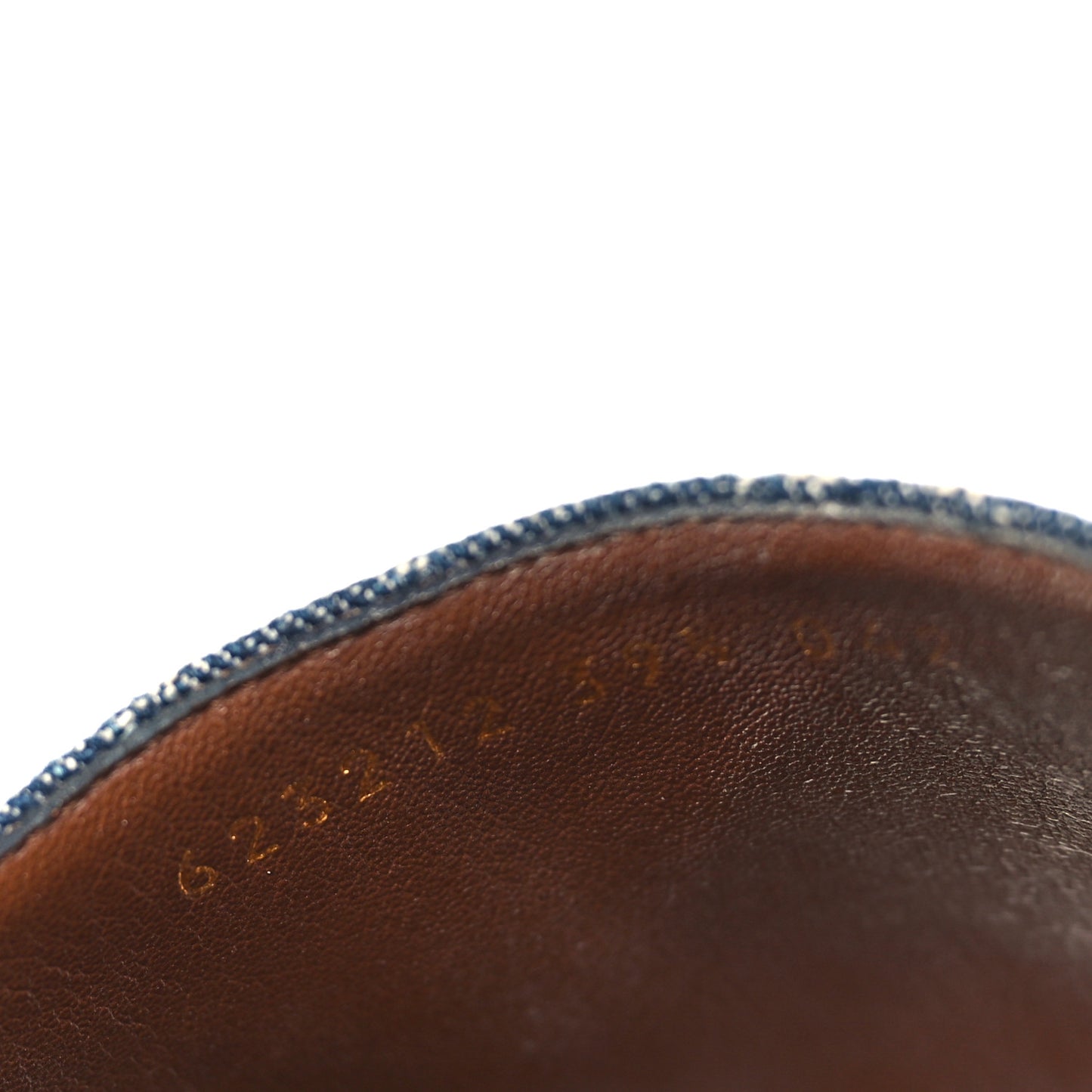 New Denim GG Monogram Angelina Platform 55mm Slide Sandals 39.5 Blue Tea