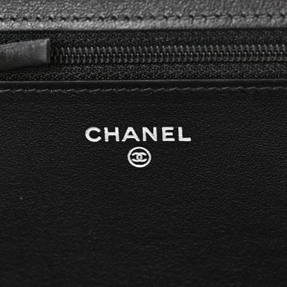 Chanel Caviar Quilted Boy Wallet On Chain WOC Black 6 of 12