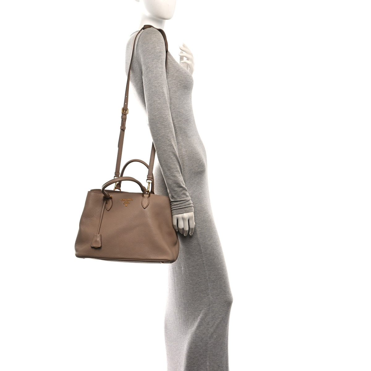 Prada Vitello Phenix Tote Cammeo 2 of 9