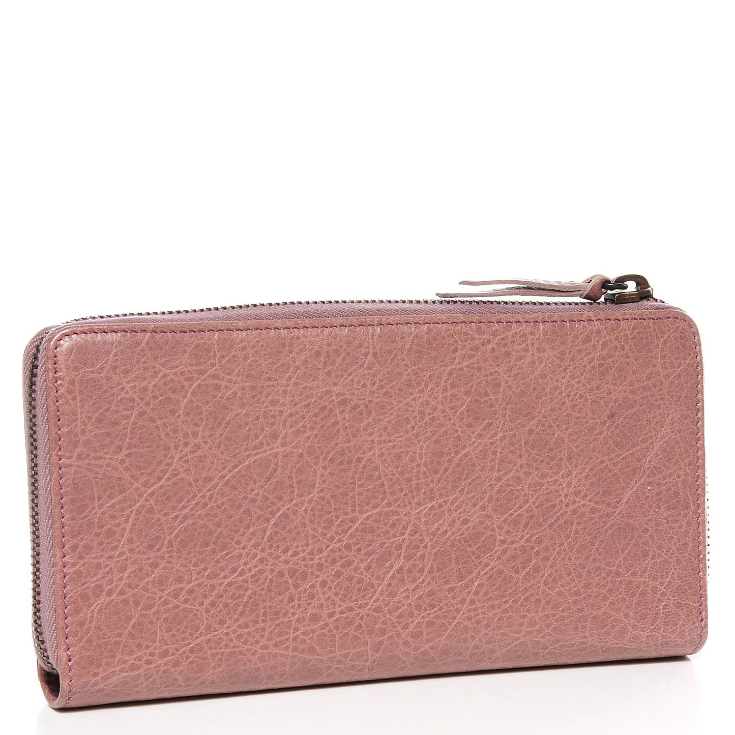 Agneau Classic Hardware Continental Zip Around Wallet Parme
