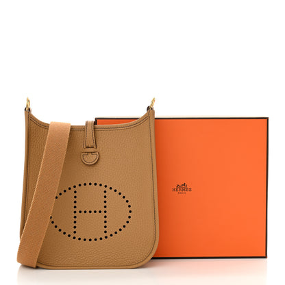 Hermes Taurillon Clemence Evelyne TPM Biscuit 11 of 11