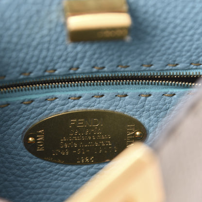 Fendi Cuoio Romano Selleria Medium Peekaboo Iconic Essentially Satchel Latte Laguna Tortora 9 of 11