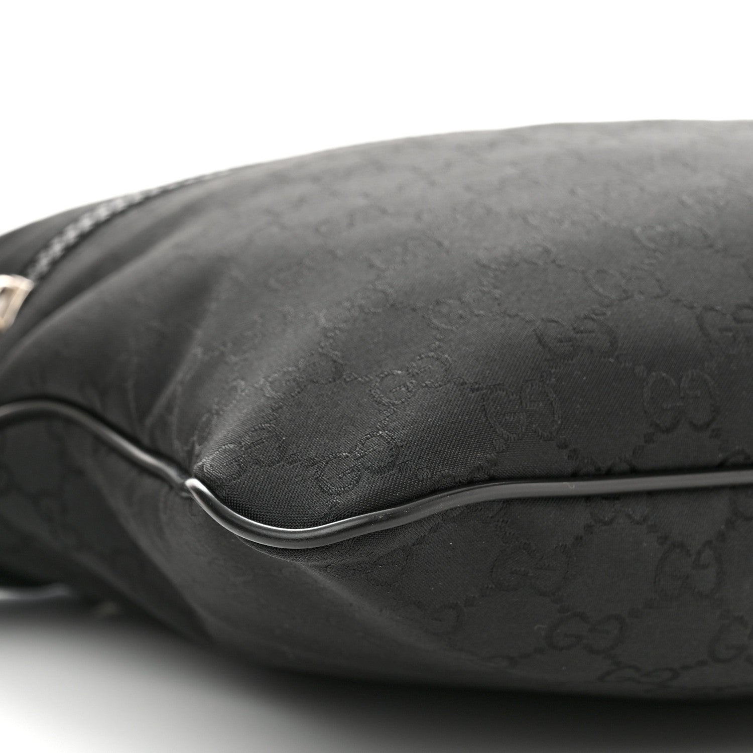 Gucci Nylon Monogram Medium Flat Messenger Bag Black 7 of 10