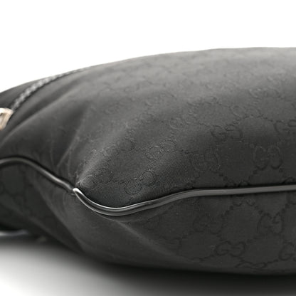 Gucci Nylon Monogram Medium Flat Messenger Bag Black 7 of 10