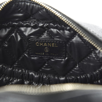 Chanel Caviar Quilted Curvy Pouch Cosmetic Case Black 8 of 10