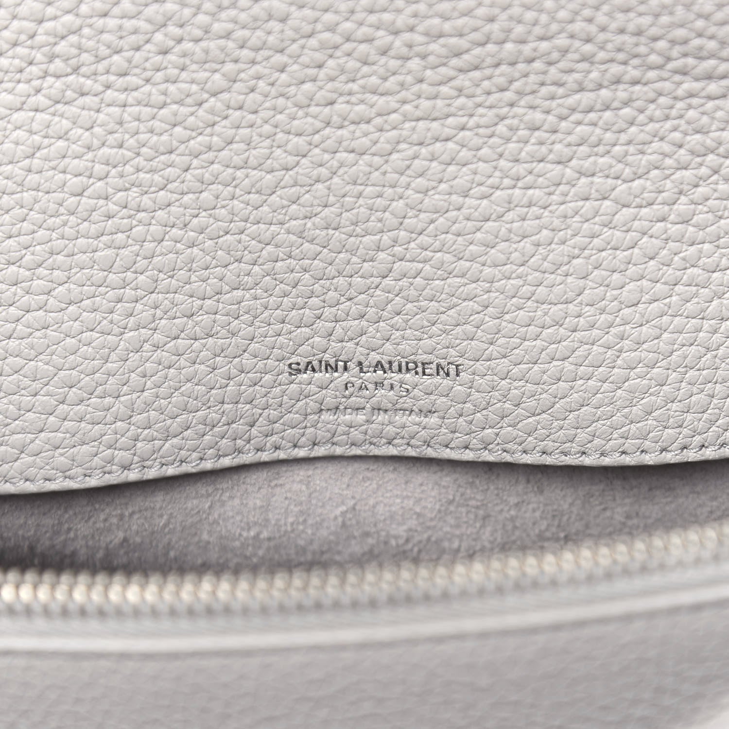 Saint Laurent Grained Calfskin Small Supple Sac De Jour Grey 7 of 13