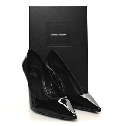 Saint Laurent Patent Calfskin Zoe 85 Pump 40 Black 9 of 9