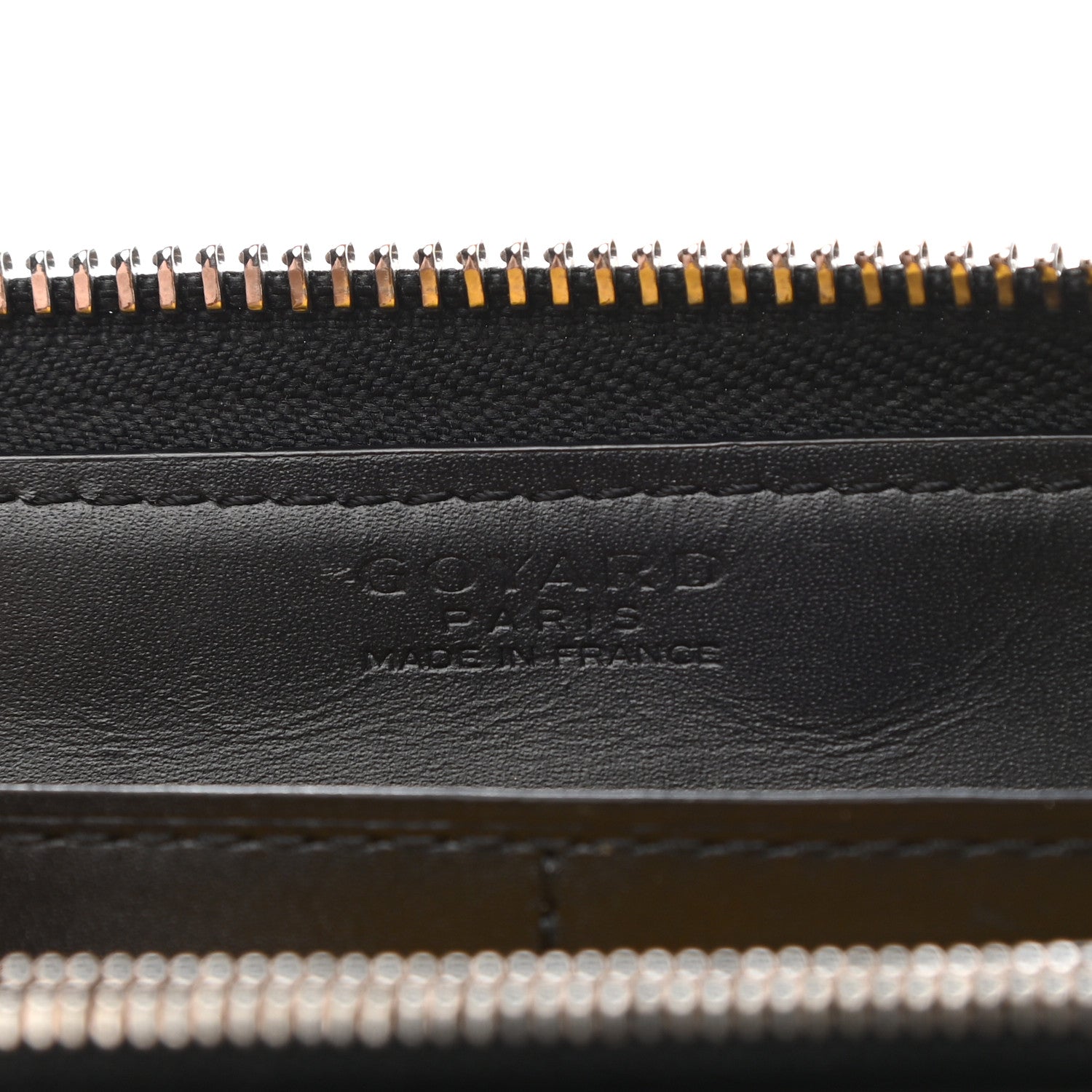 Goyard Goyardine Matignon Zip Around GM Wallet Black 6 of 8