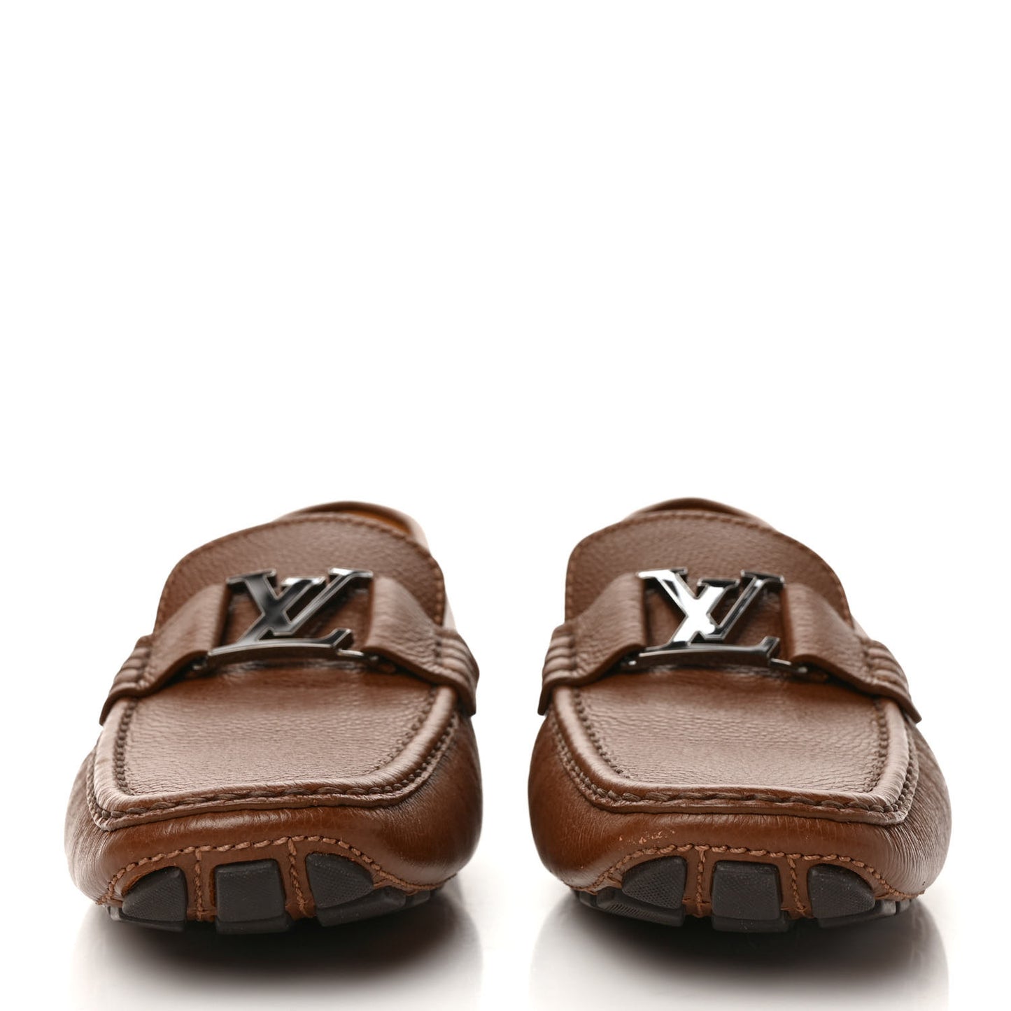 Calfskin Mens Monte Carlo Car Shoe Moccasin Loafers 8.5 Brown