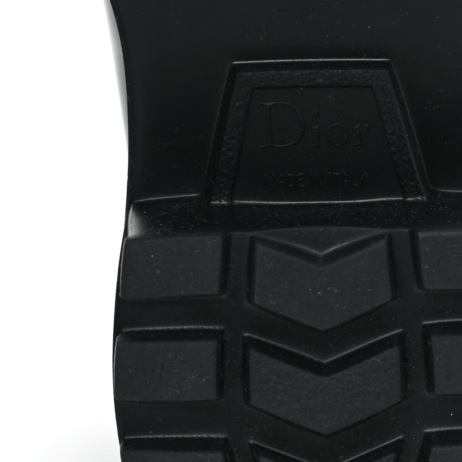 Christian Dior Brushed Calfskin Rubber Dior Code Cap Toe Lug Sole 15mm Loafers 35 Black 7 of 10