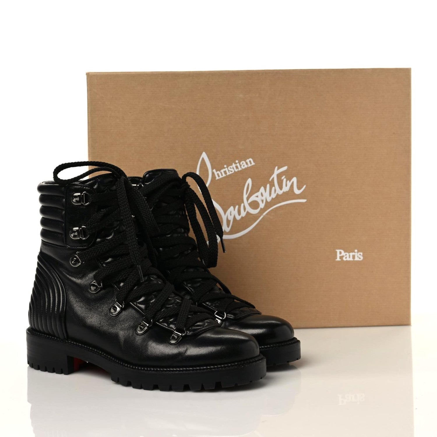 Christian Louboutin Nappa Mad Flat Boots 36.5 Black 9 of 9