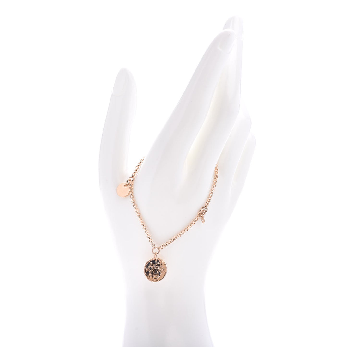 18K Rose Gold Diamond PM Ex-Libris Bracelet ST