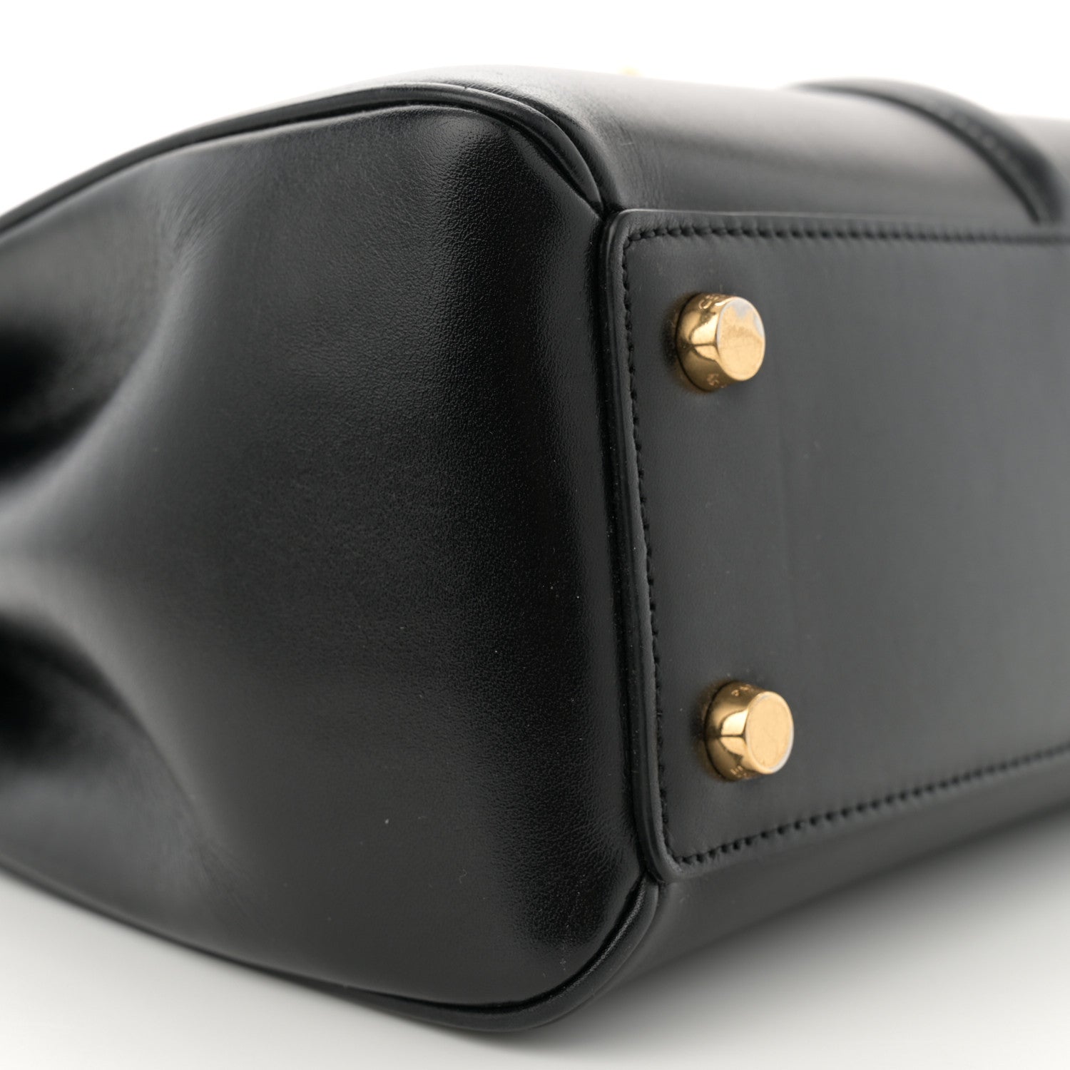 Celine Satinated Calfskin Small 16 Top Handle Bag Black 8 of 13