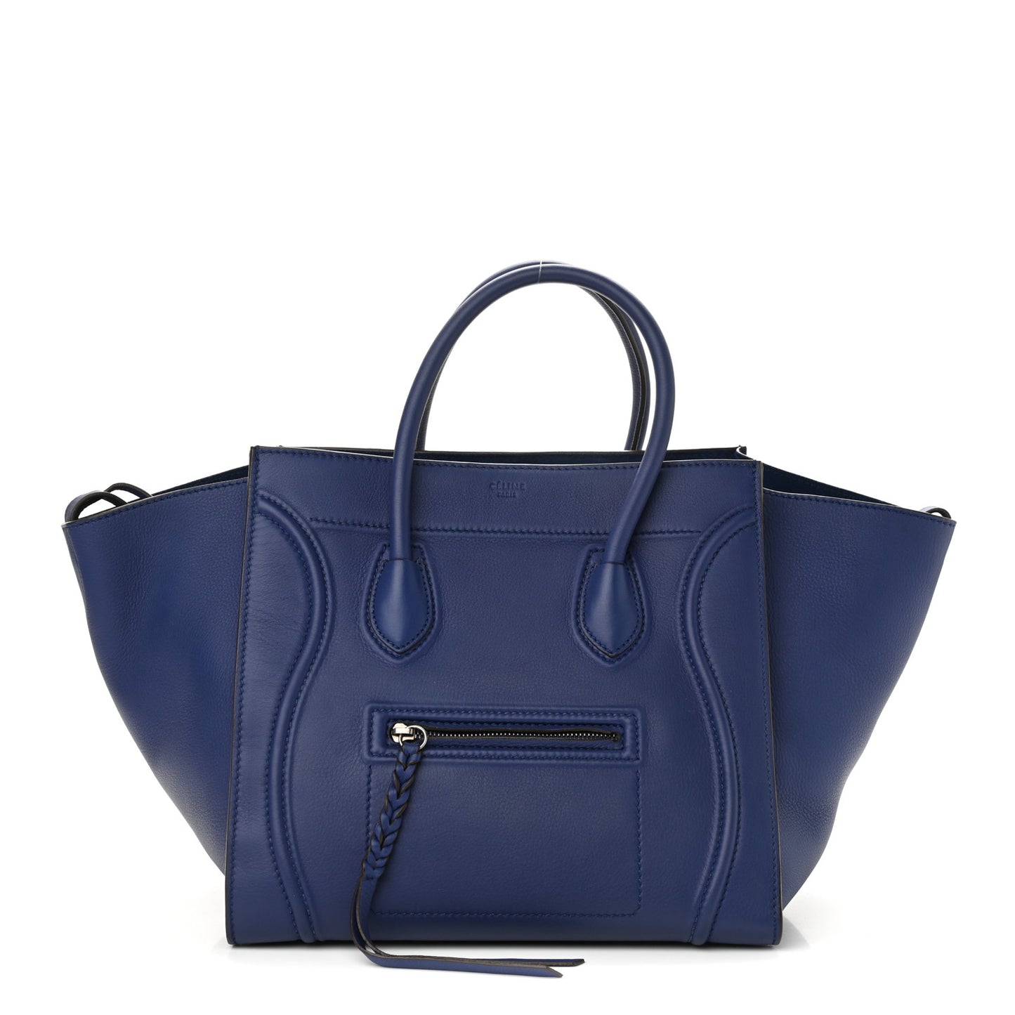 Supple Calfskin Medium Phantom Luggage Indigo