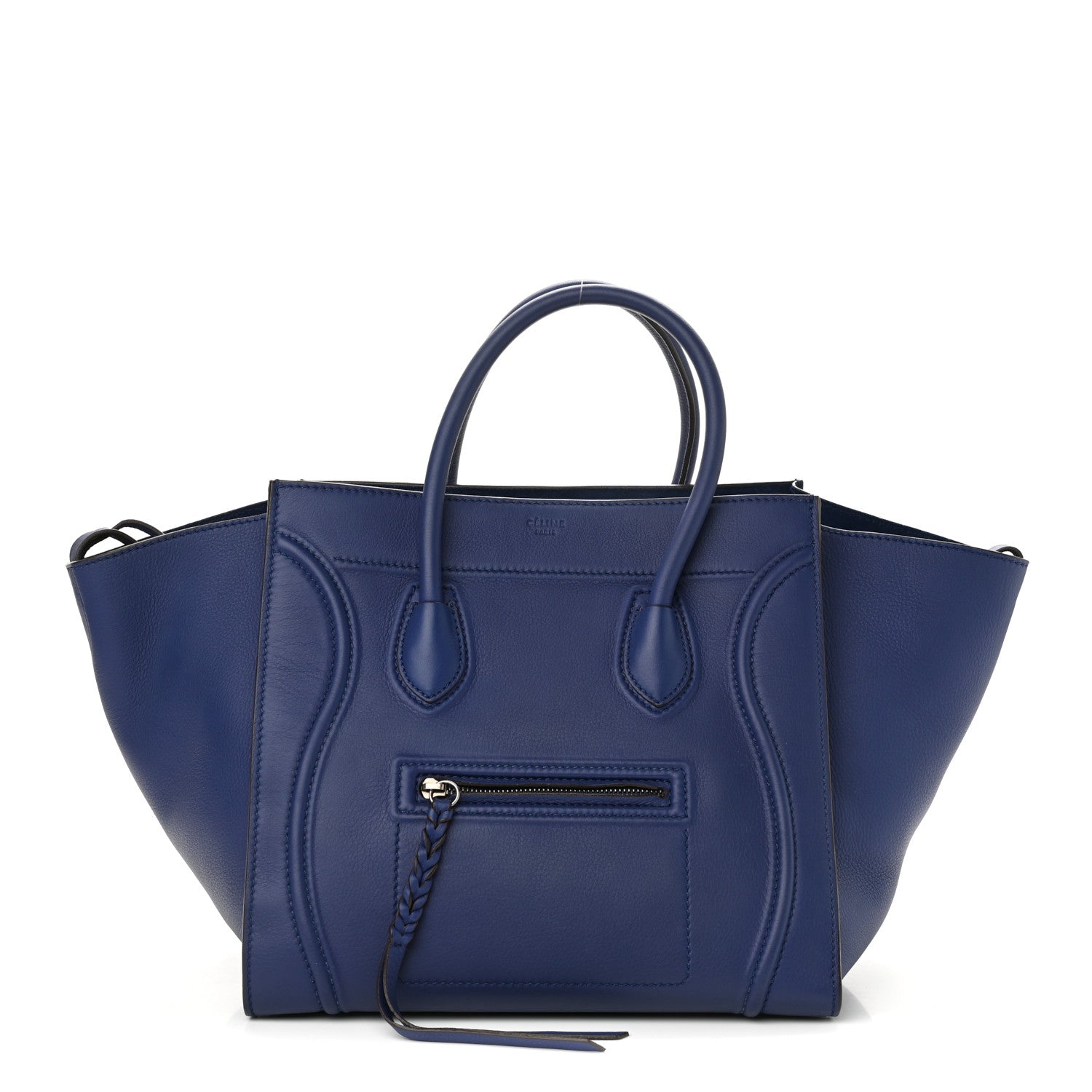 Celine Supple Calfskin Medium Phantom Luggage Indigo 1 of 9