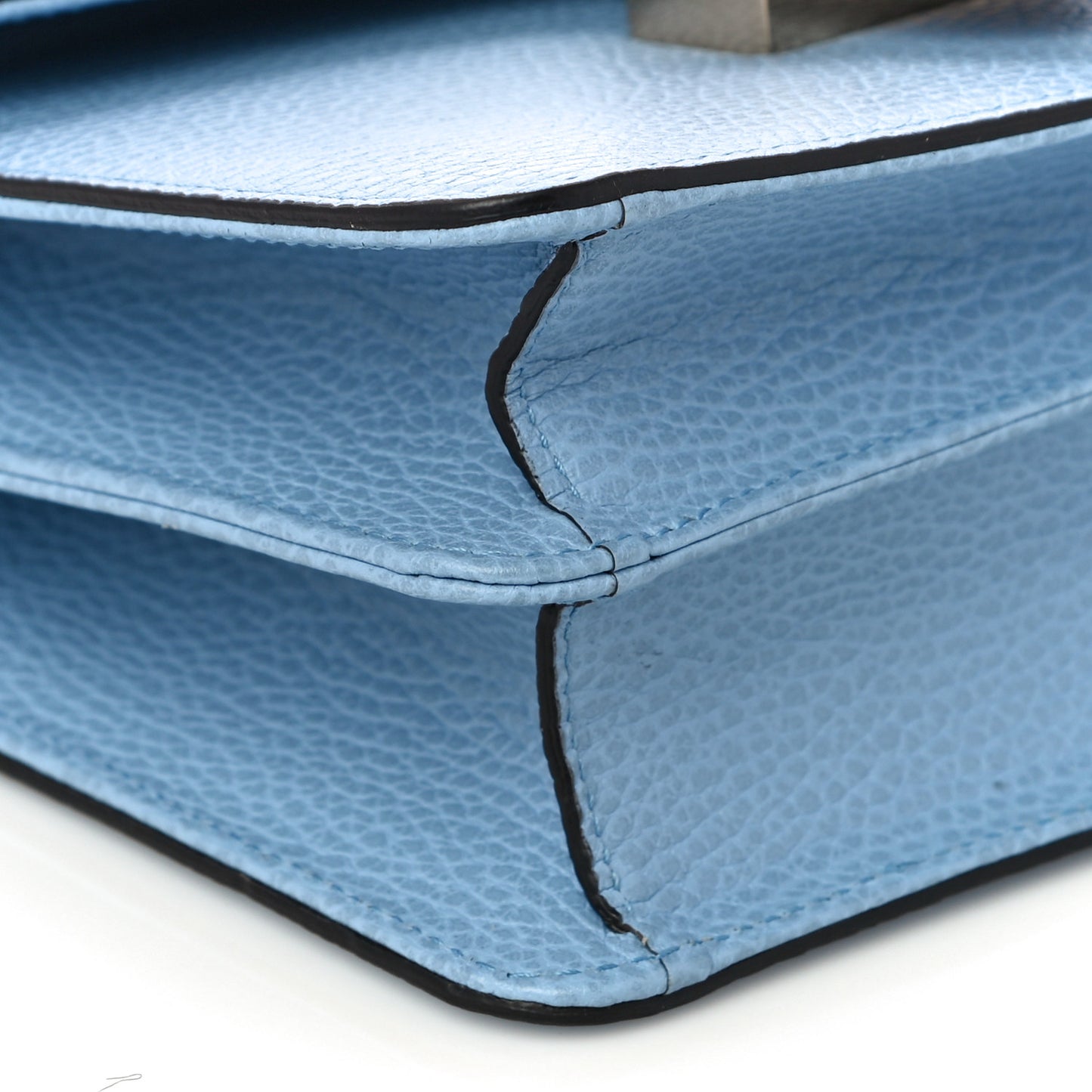 Dollar Calfskin Small Interlocking G Shoulder Bag Mineral Blue