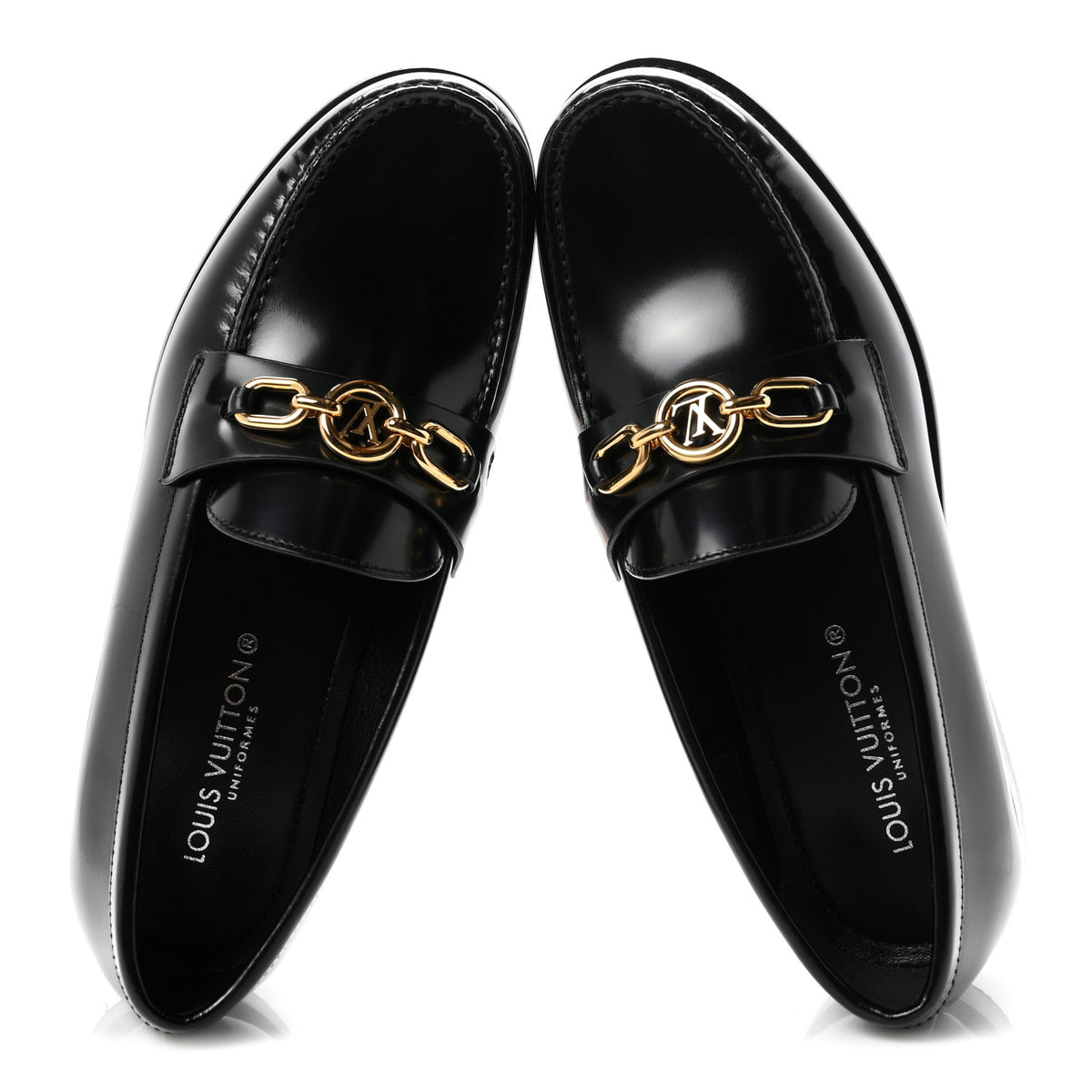 Louis Vuitton Lambskin Soho Flat Loafer 36.5 Black 2 of 9