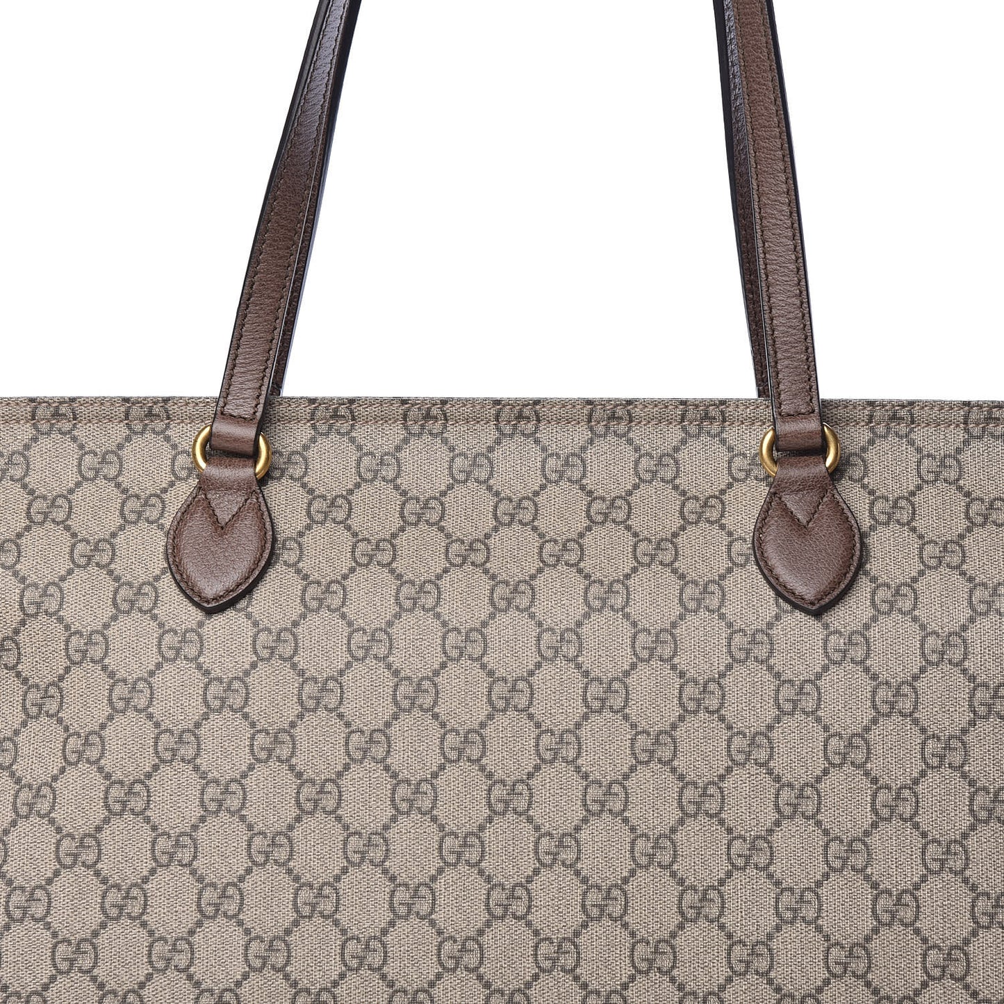 GG Supreme Monogram Medium Ophidia Shopping Tote Ebony