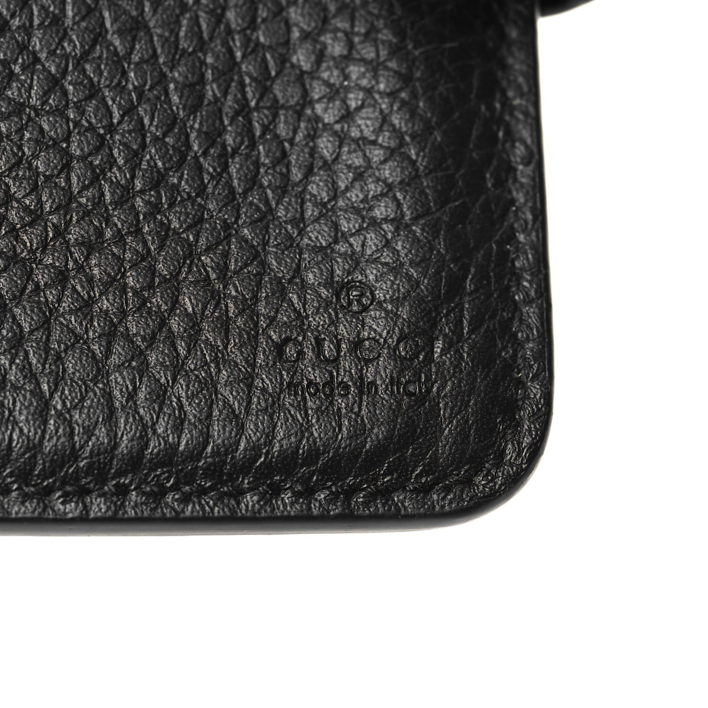 Piuma Calfskin Medium Bamboo Double G Wallet Black