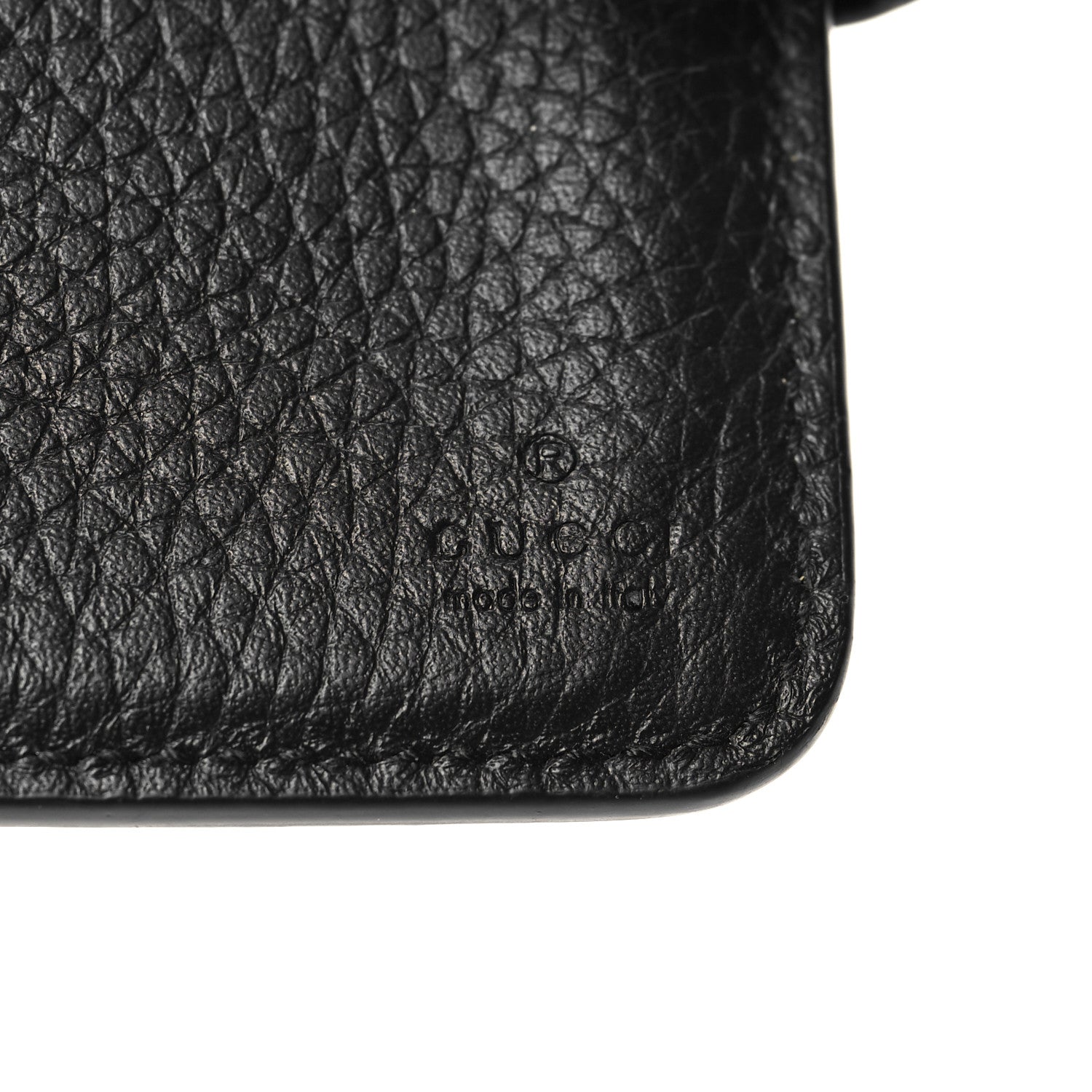 Gucci Piuma Calfskin Medium Bamboo Double G Wallet Black 8 of 10