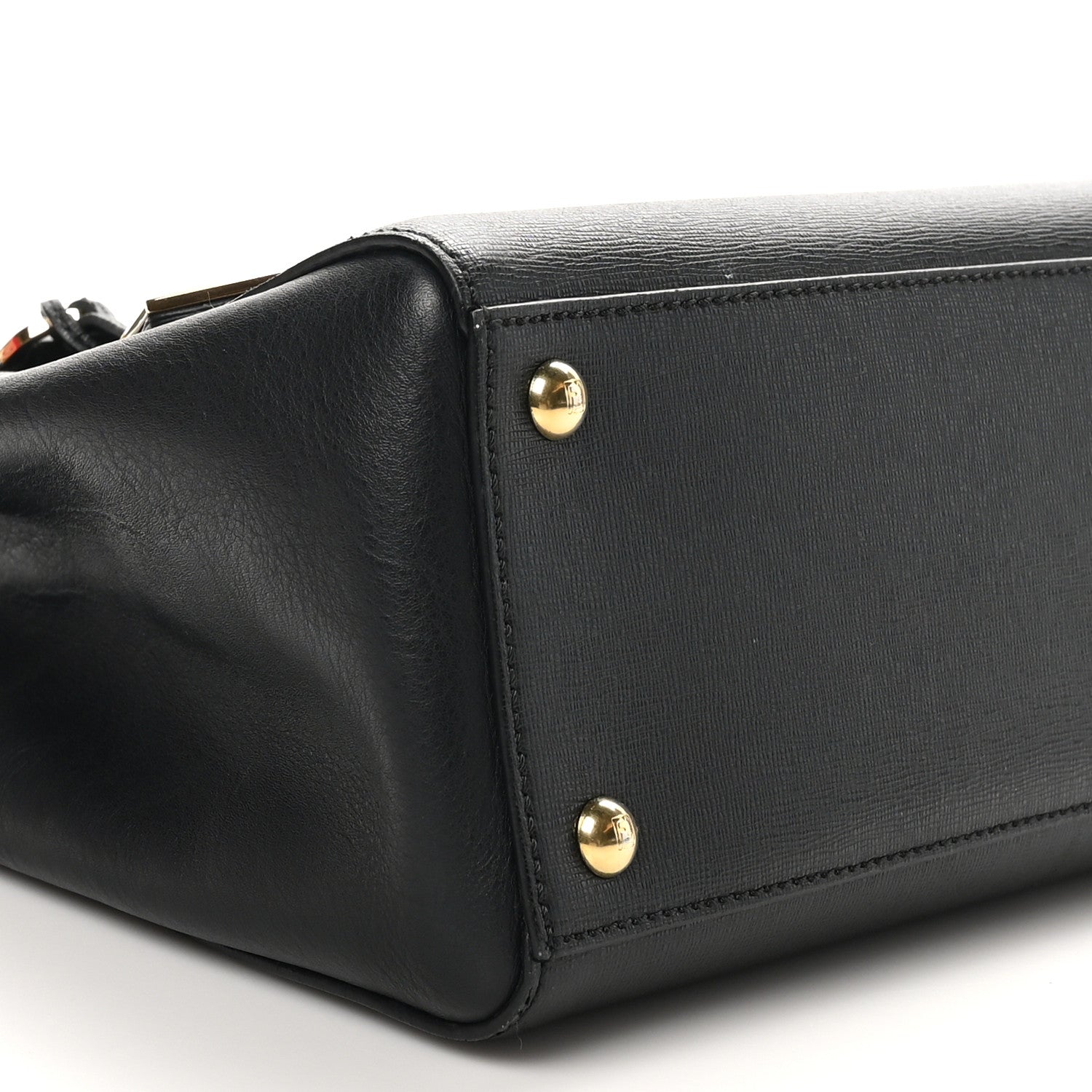 Fendi Vitello Elite Petite 2Jours Tote Black 9 of 10