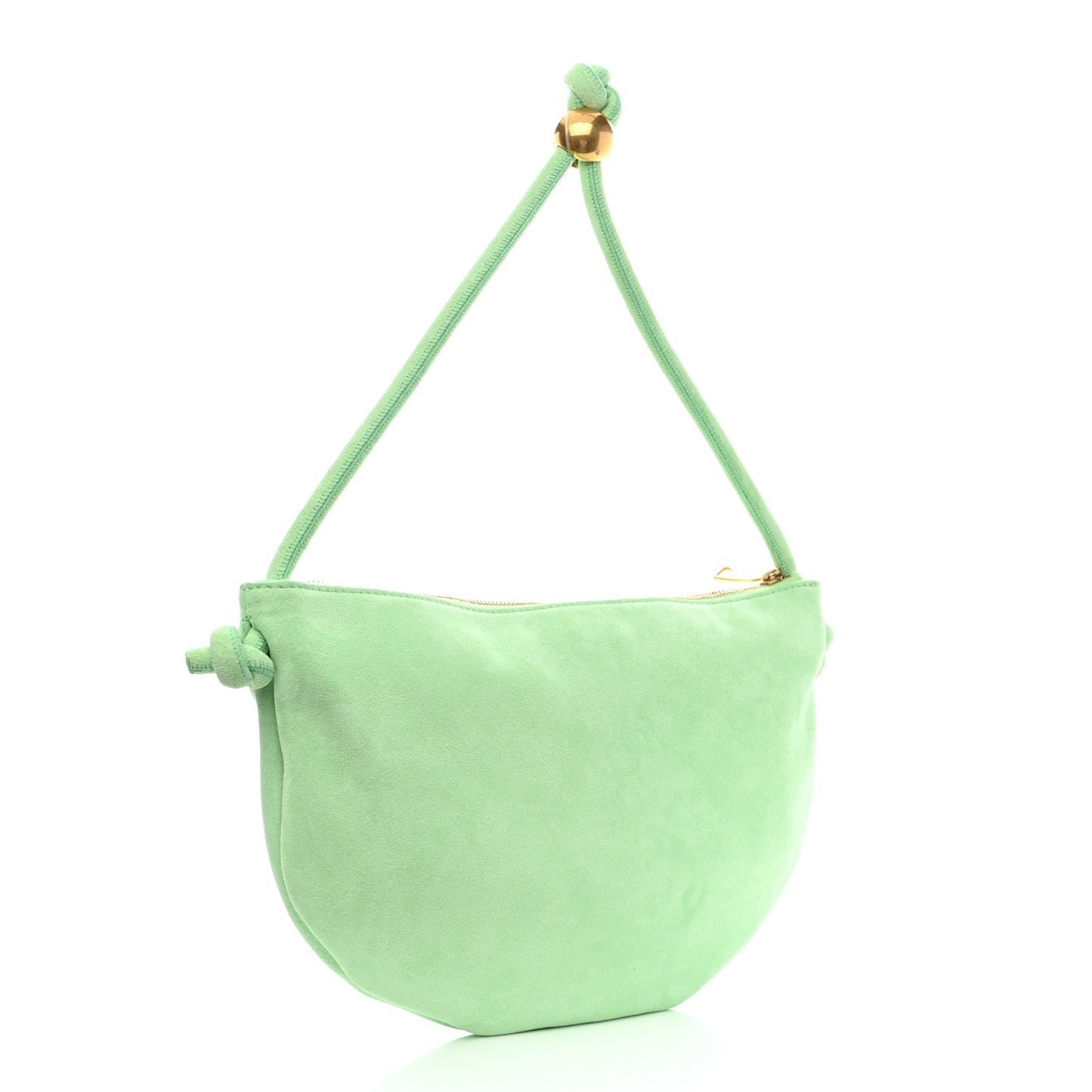 BOTTEGA Suede Small Turn Wasabi